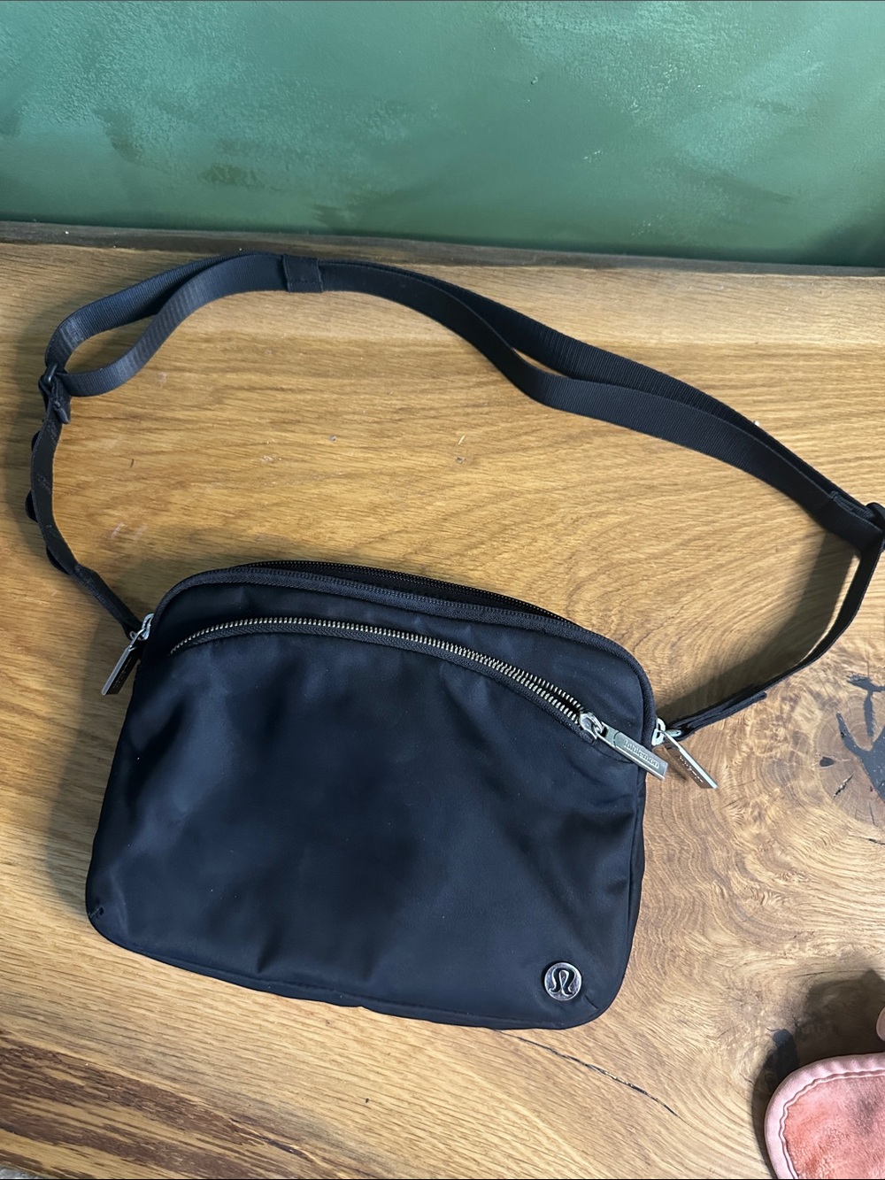 lululemon athletica Black Mini Crossbody Bag